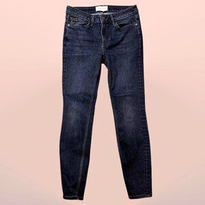 Lafayette 148 New York Women's Mercer Denim Skinny Jeans Black Gray Size 26